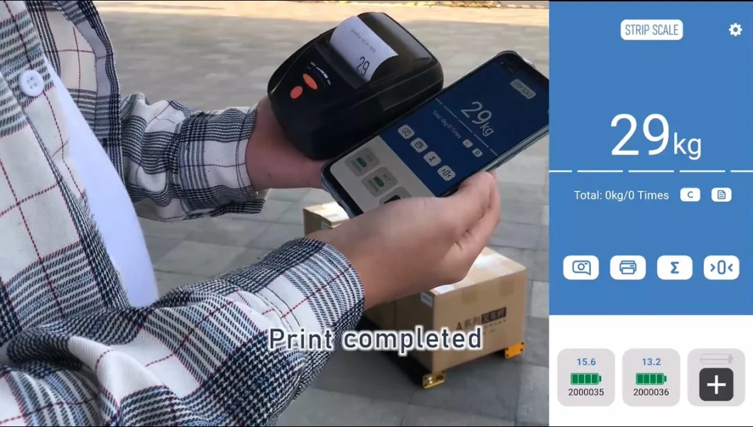 Système Android Balance de faisceau portable, Balances de pesage de palettes industrielles Balance de faisceau industrielle de 1500 kg 10