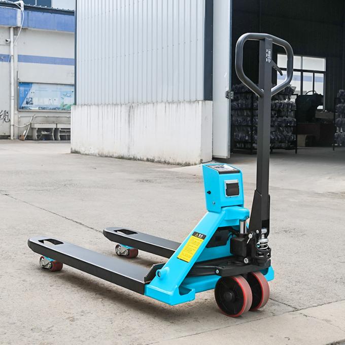 Camion à palettes manuel avec imprimante et balance numérique 1