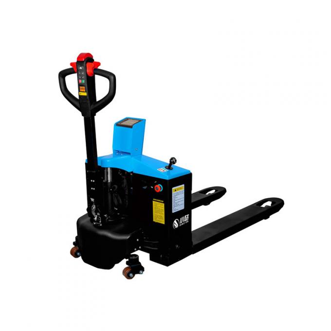 Camion hydraulique à palettes Li-ion certifié CE avec moteur de poids de 750 W 0