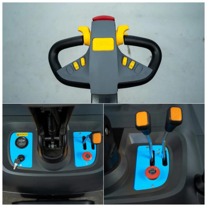 Camion hydraulique électrique à palettes, alimenté par batterie 0