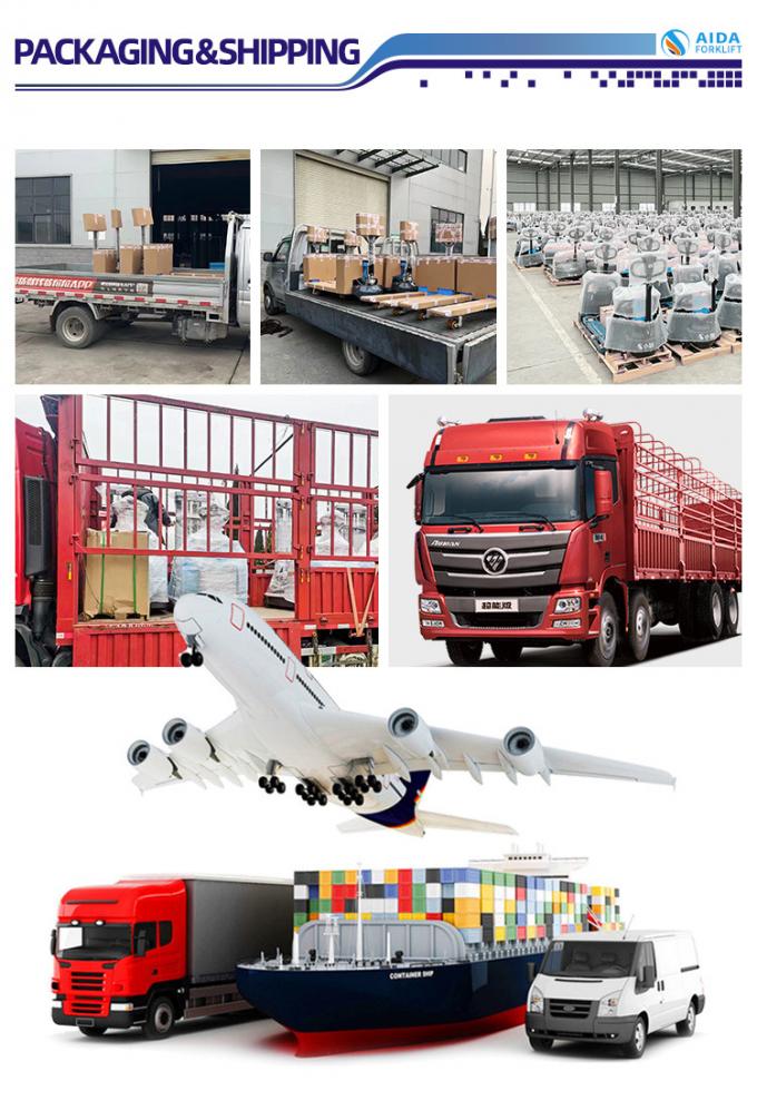 Entrepôt OEM certifié ISO 500 kg Pileur de commandes Camion élévateur électrique 8