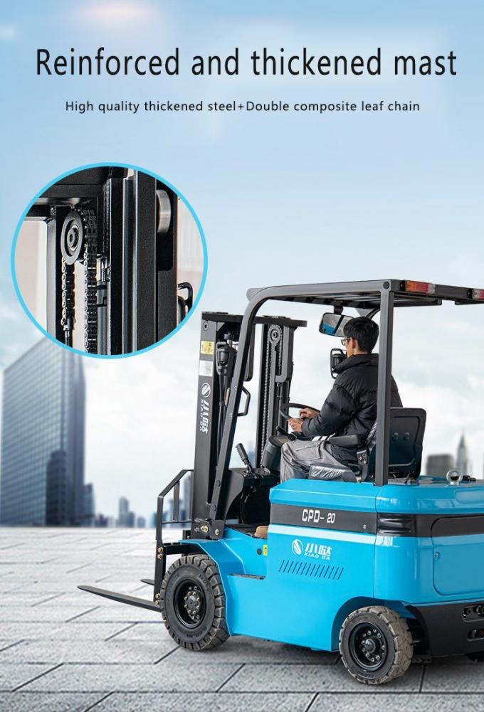Logistique Distribution Petit chariot élévateur électrique monté sur un chariot élévateur 3m Hauteur de levage 1