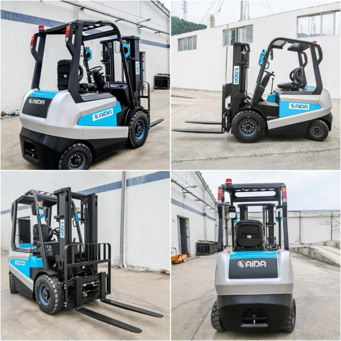 Aménagement d'entrepôt Utilisation de chariot élévateur électrique de 2 tonnes de capacité Asseyez-vous 2 tonnes de chariot élévateur à batterie 2