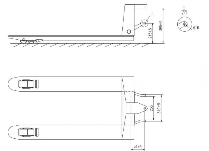 Récupération des pièces du camion à palettes Jack Module de réparation manuel avec moteur sans balai 1
