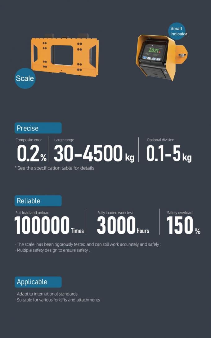 Système électronique de balances numériques de chariot élévateur 3.7V 4