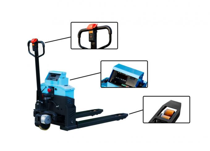 Camion à palettes électrique avec une capacité de charge de 2 tonnes et une précision de pesage de 500 g 0